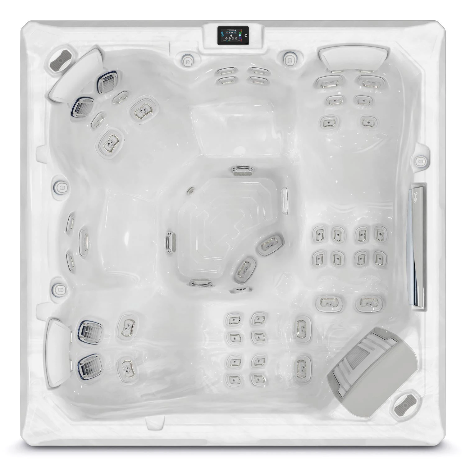 WELLIS Peaklife hot tub Makalu essential Life up view 1500 V2